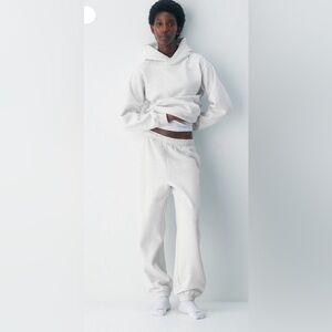 TNA Cream Cozy Fleece Hoodie & sweatpants